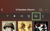 Adding a collection to Homescreen in Plexamp