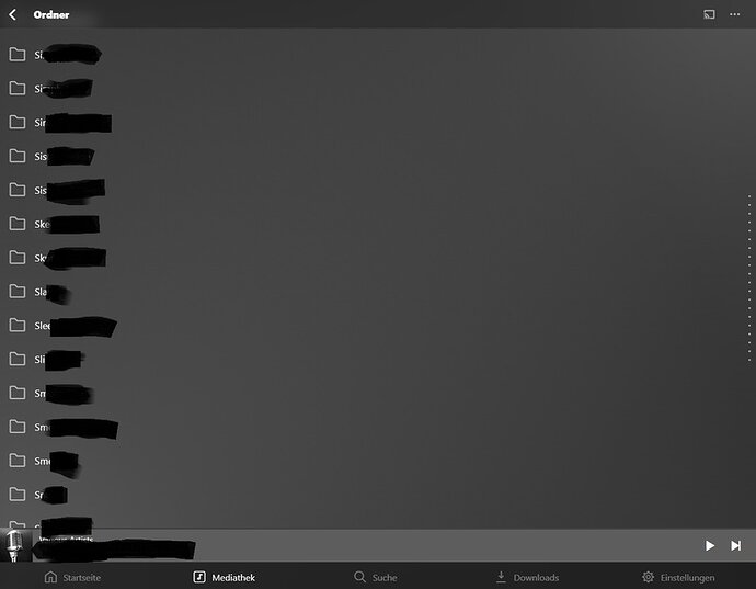 missing scrollbar plex amp