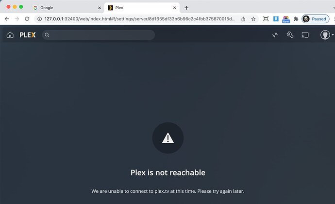 iMac_Chrome_PlexMediaServer_Sync_Error