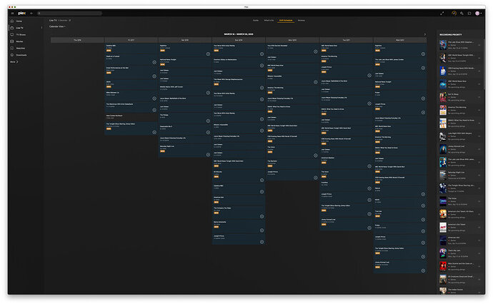 16 - 22 Mar 2023 DVR Schedule + Recording Priority #1 - #18.5