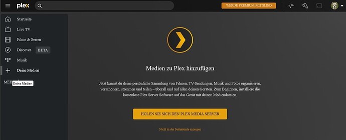 Plex Medien-Aufruf