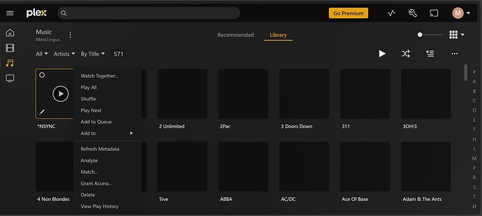 Missing Artist Information