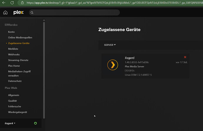zugelassene geräte nur ein server