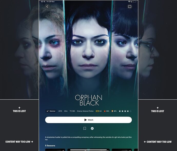 iOS - UI - Orphan Black