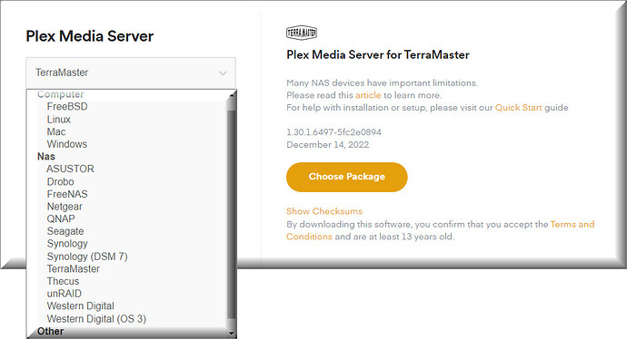 Plex TOS 5 Download