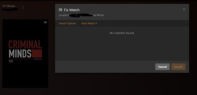 No Matches Found