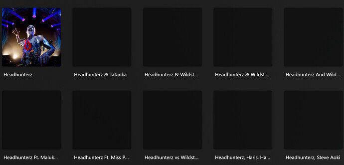 Current Plex Music Library Example 10+ "Artist" containing Headhunterz