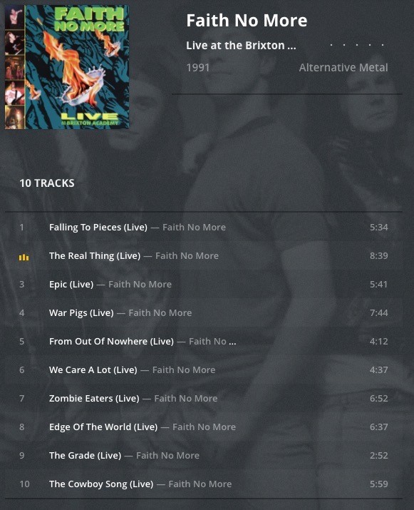Plex Songlist