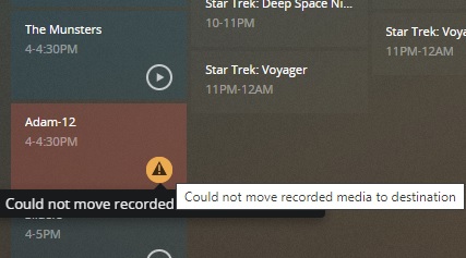 plex double recording june 16-2 failed