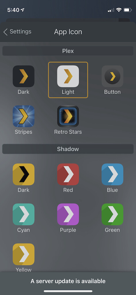 Plex for iOS App Icon customization