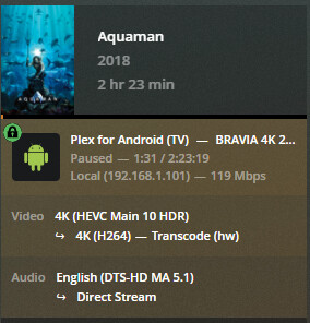 Plex App Transcode