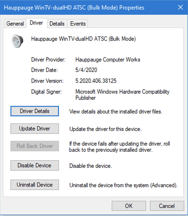 hauppauge driver