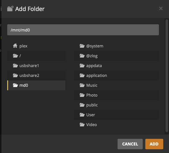 Add Folder