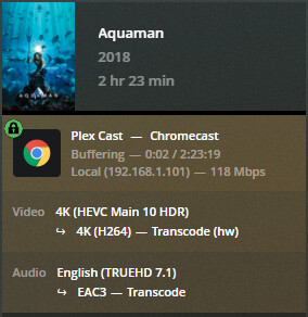 Chromecast Transcode True HD