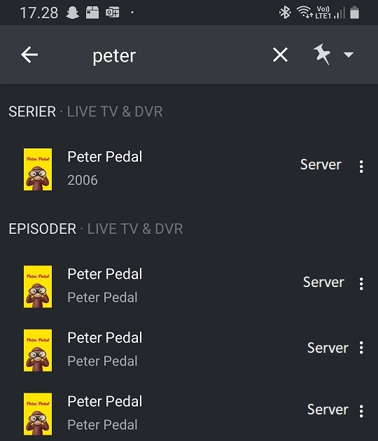 Search Peter