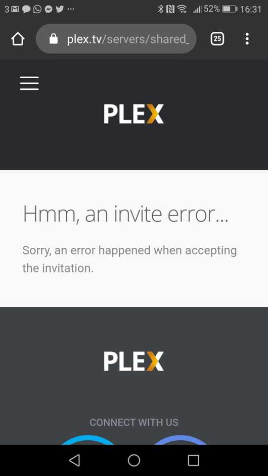 plex error