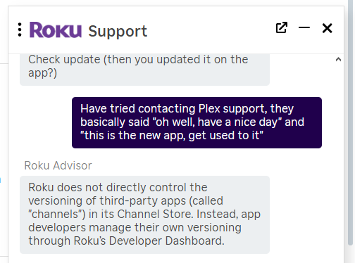 Roku Plex Chat