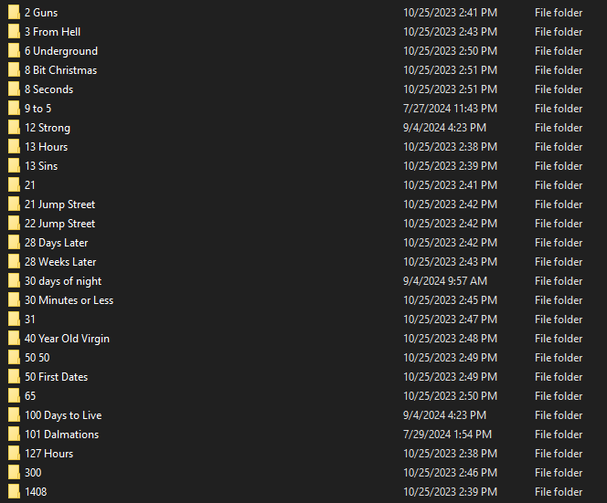 Plex Folder Structure