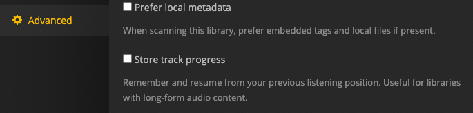 Store Track Progress