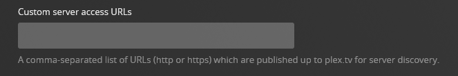 custom server access URLs
