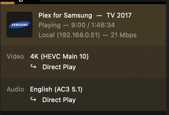Plex on Samsung