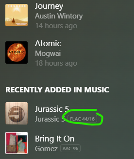 Example of UI disparity