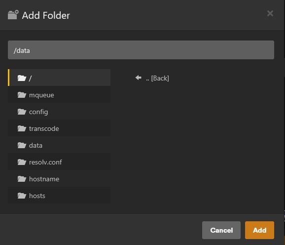 01 Plex data folder pointer fails