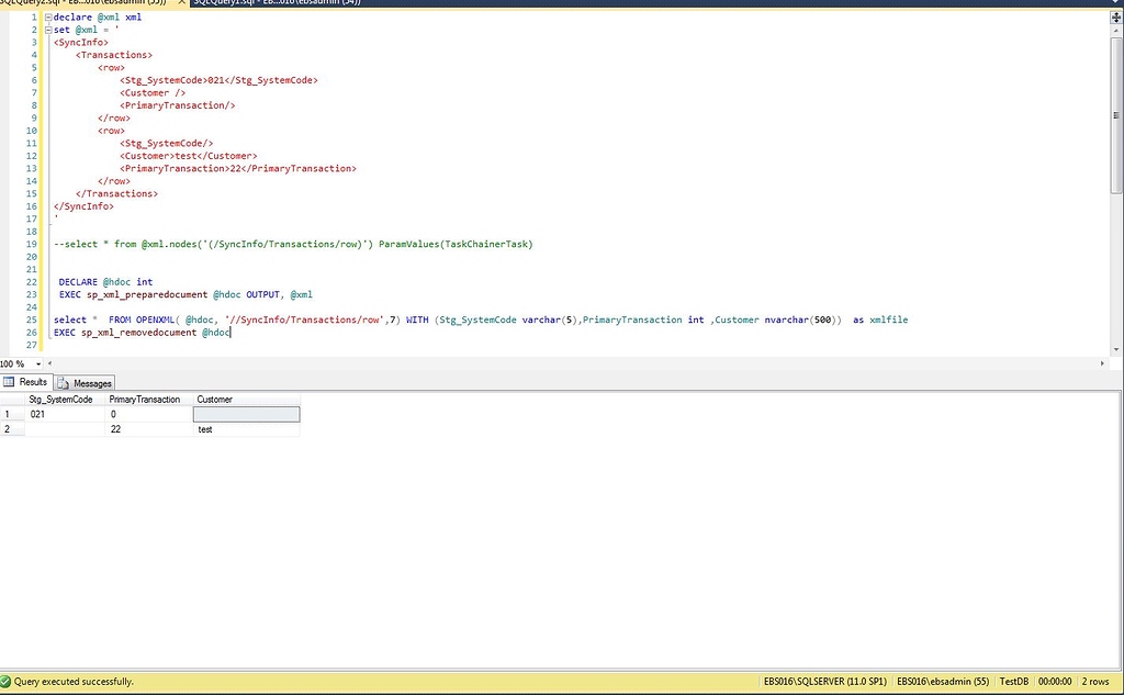 How to get null value from XML empty attribute in SQL Server using ...