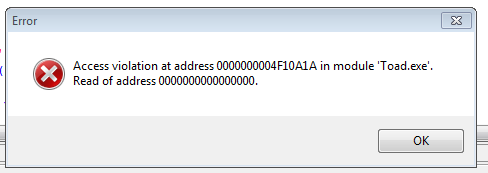 Toad_20160816 access violation.png