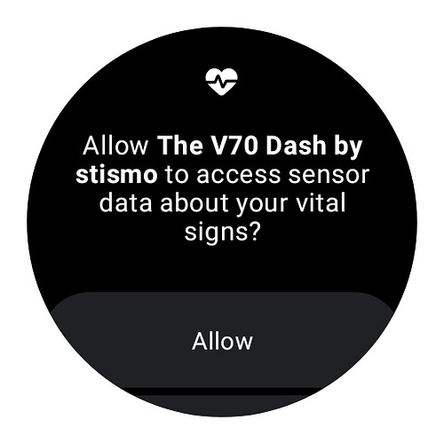 Play Store - Wear OS Screenshot 8 - The V70 Dash