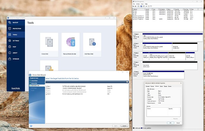 acronis cloning + sn850x