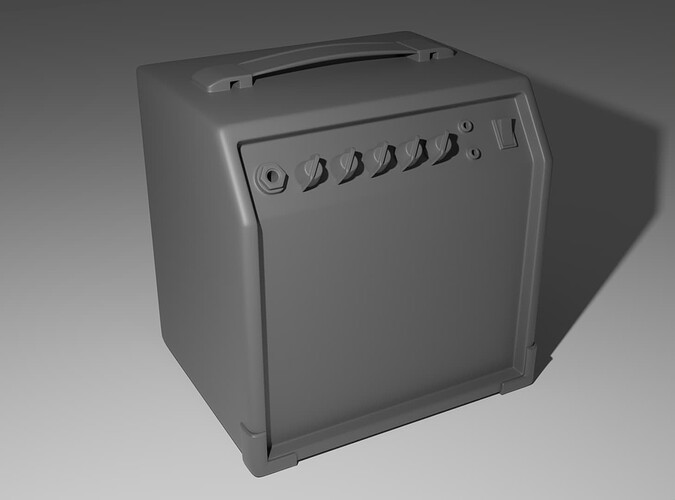 guitar amp render