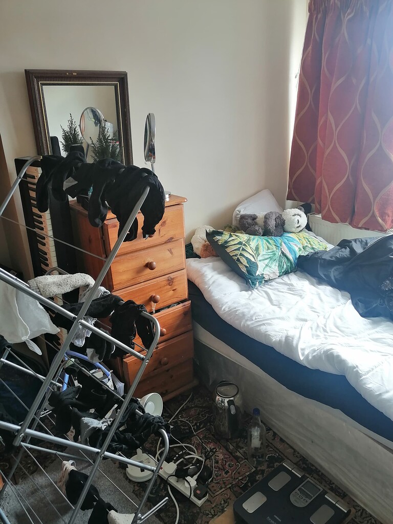 What does your bedroom look like. This is it after I tidyed it up