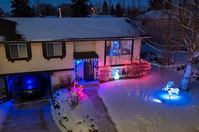 Casa McCormick with Christmas Decorations, Strathmore, AB, 2022-12-14