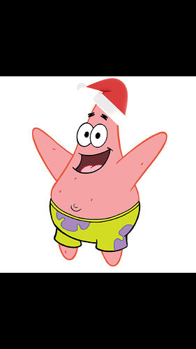 patrick santa hat