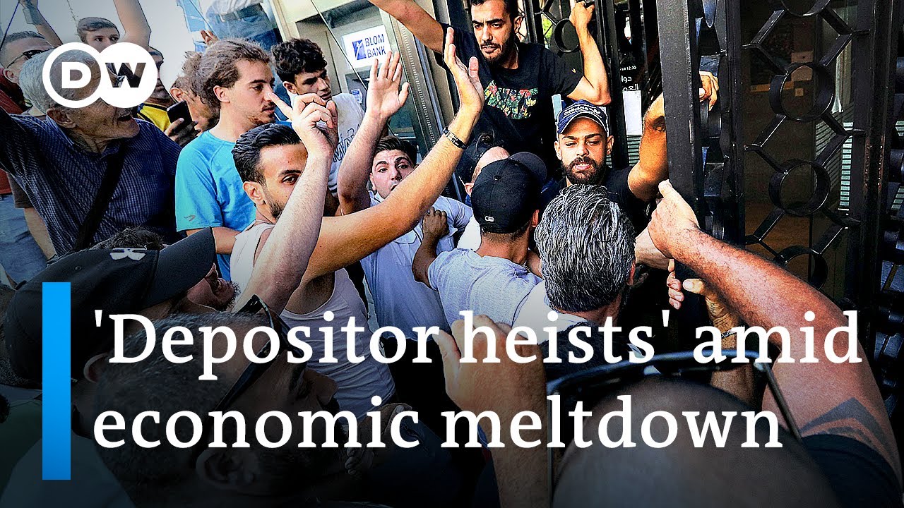 Depositors storm Lebanon banks as currency value plummets 90% | DW News