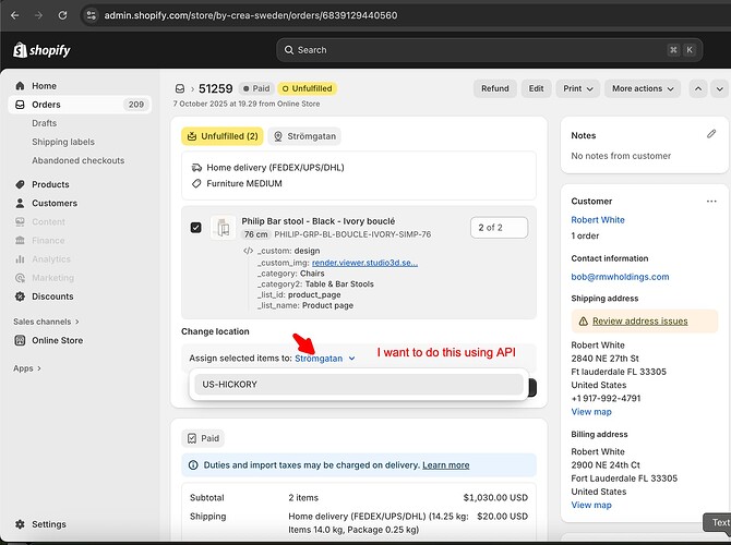 shopify issue