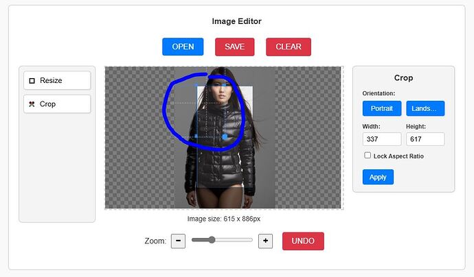 CLIP - Cropper grid not aligned