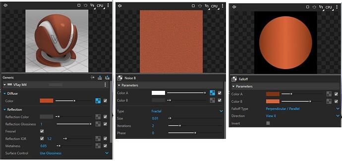Material setting rooftexture