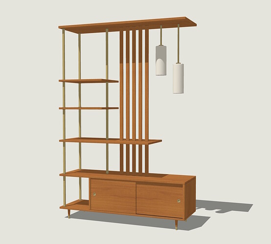 room divider w: lights