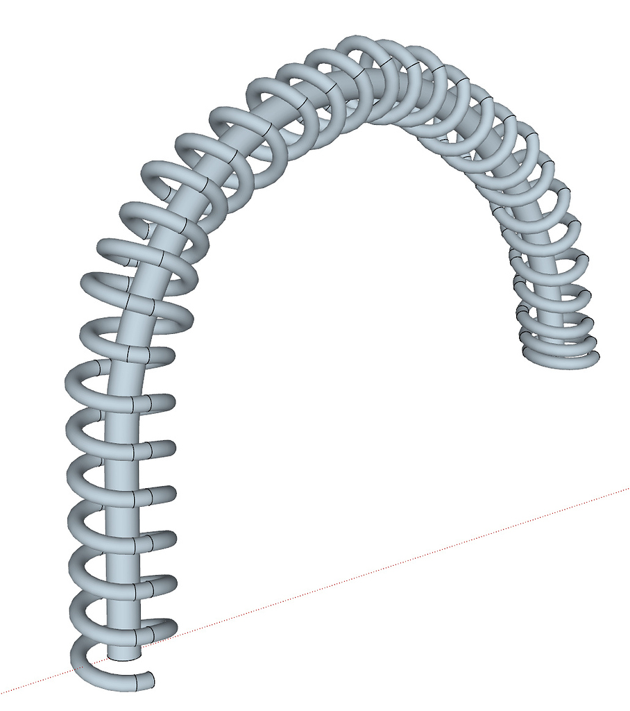 Coil following an arc SketchUp SketchUp Community