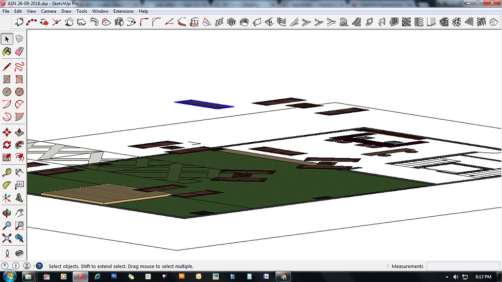 Model parts are at different heights, how to make it in one plane
