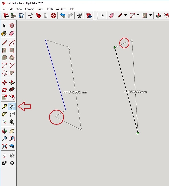Dimension tool not allowing me to get a straight dimension line between