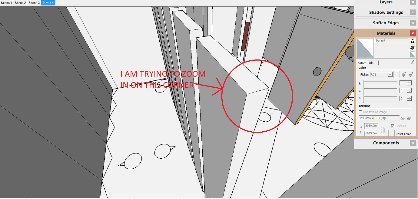 Problem while zoom Pro SketchUp Community