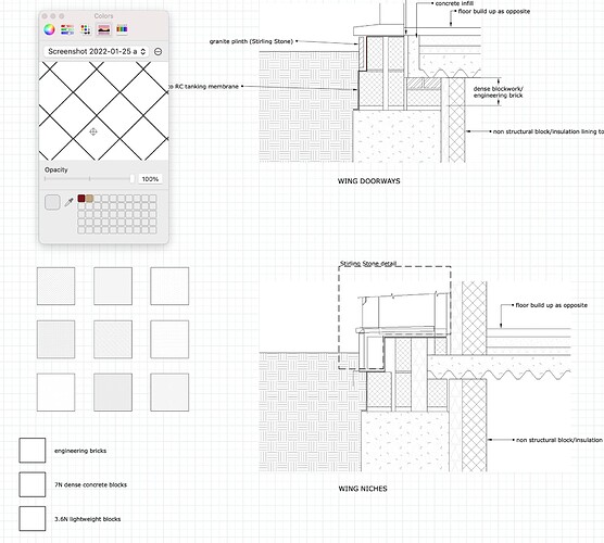 Custom Hatches for Section Drawings