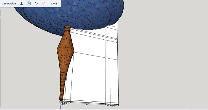 E. Decoration's Bottom Dims.