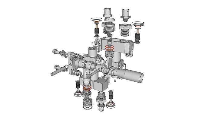 Fuel Tank 1 Valves Exploded