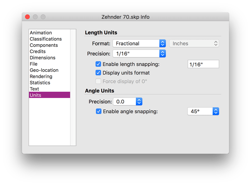 Can the dimensions be set to inches only not feet and inches not 