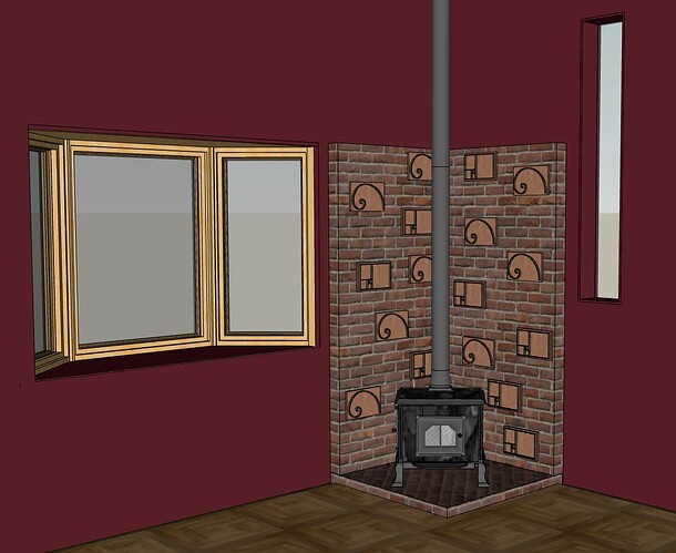 Library w:golden bricks