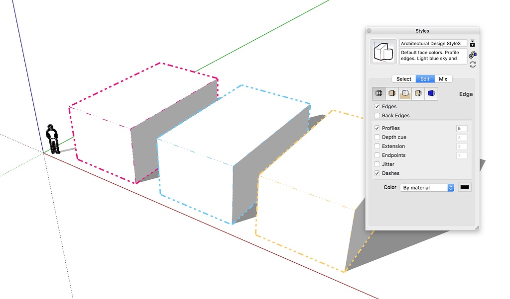 Colored dashed lines for mapping/diagramming Gallery SketchUp Community